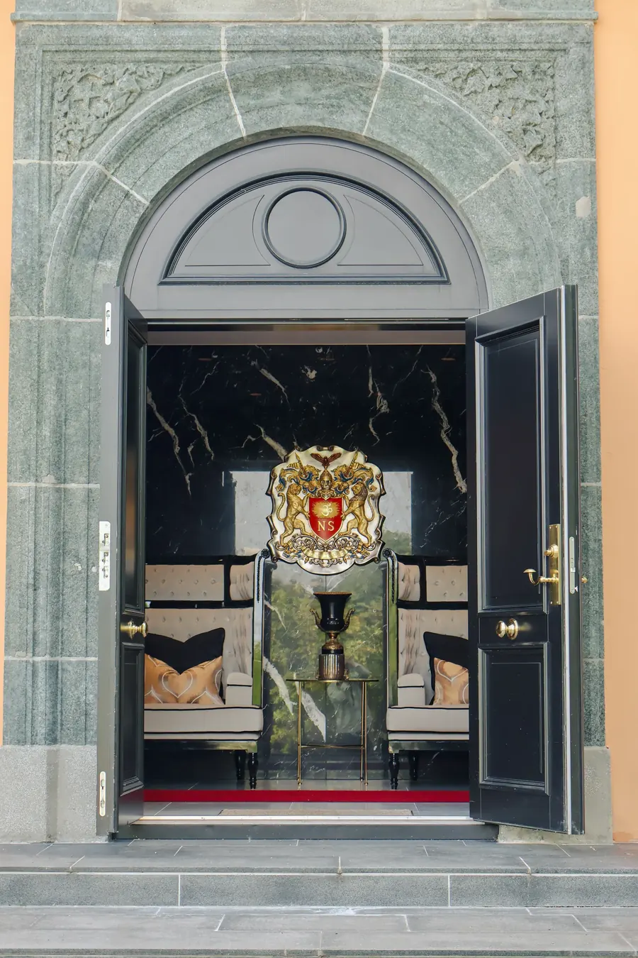 The entrance