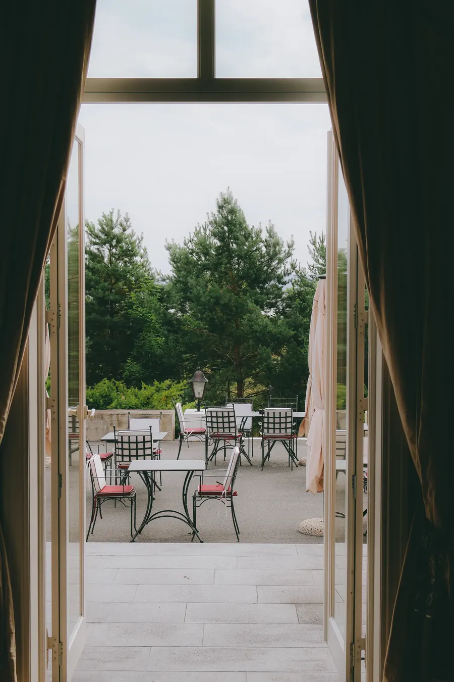 The terrace