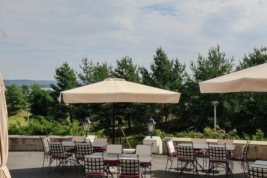 The terrace